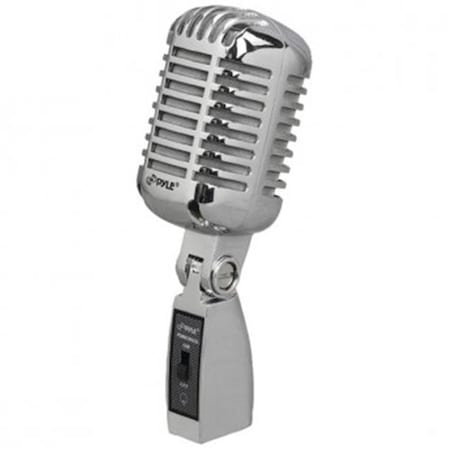 Sonic Boom Classic Retro Vintage-Style Dynamic Vocal Microphone - Silver SO16390